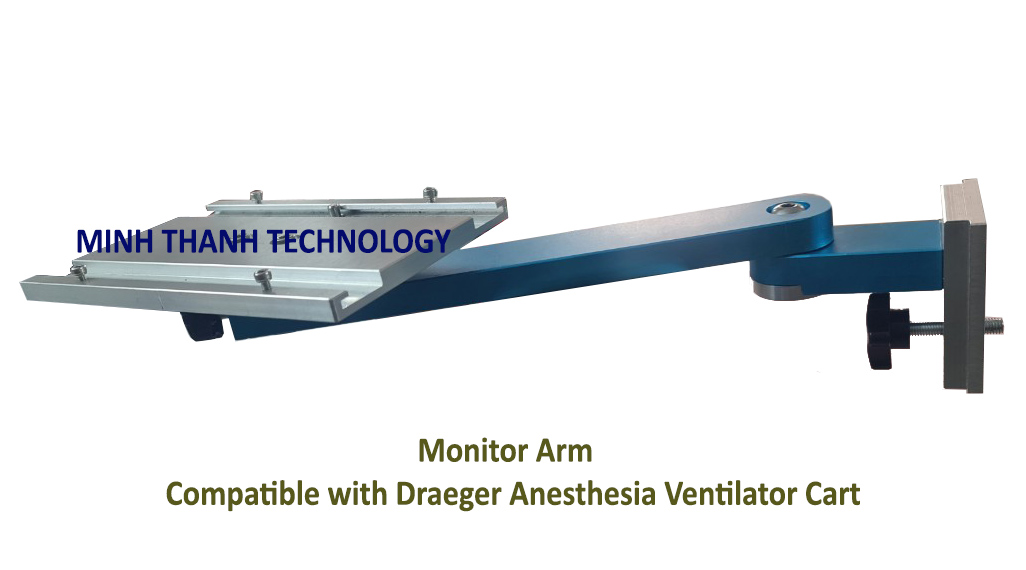 Tay treo monitor xe đẩy Draeger